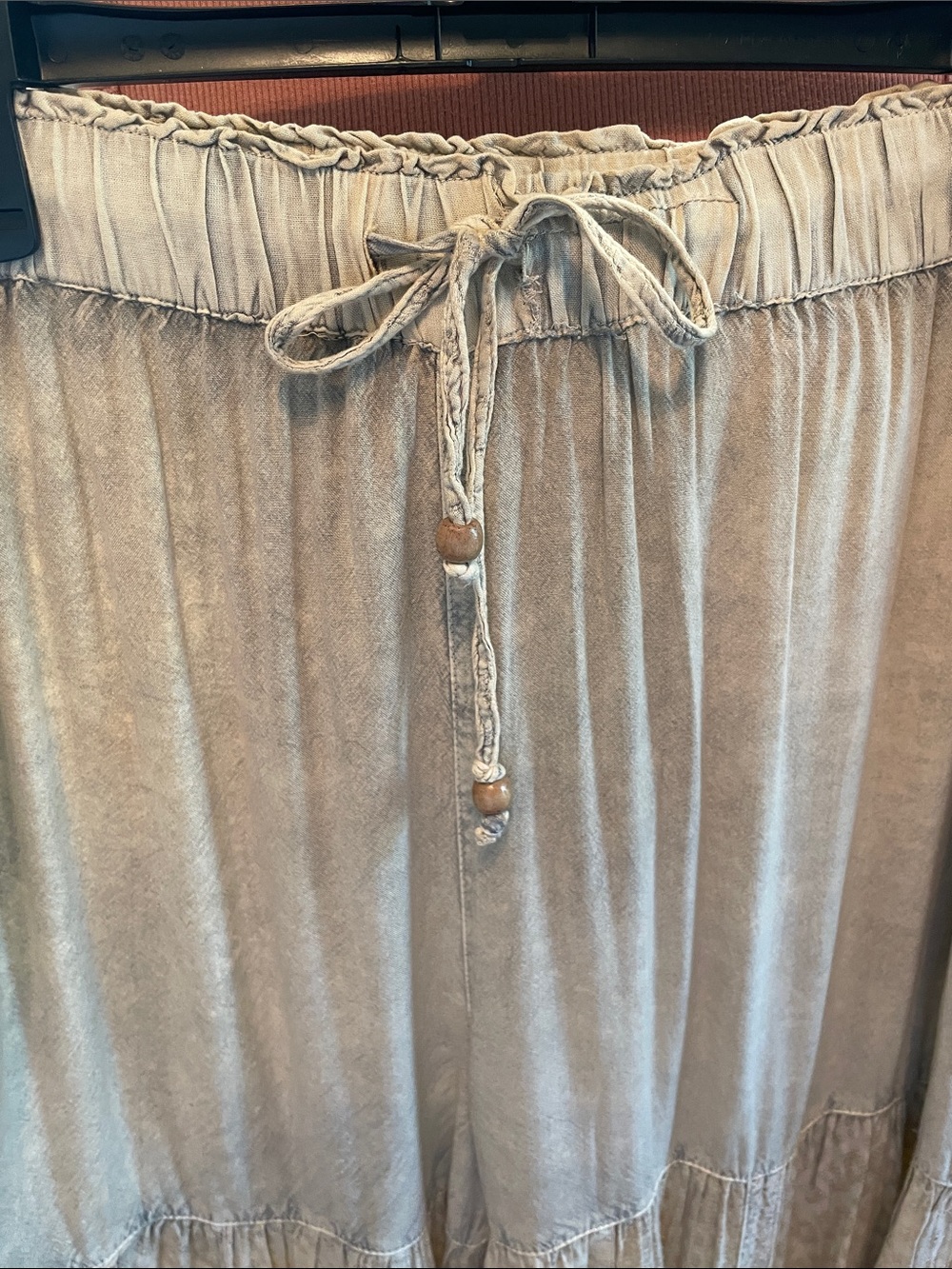 Boho Tiered Palazzo Patchwork Pants - Young Threads - Picture 6 of 13